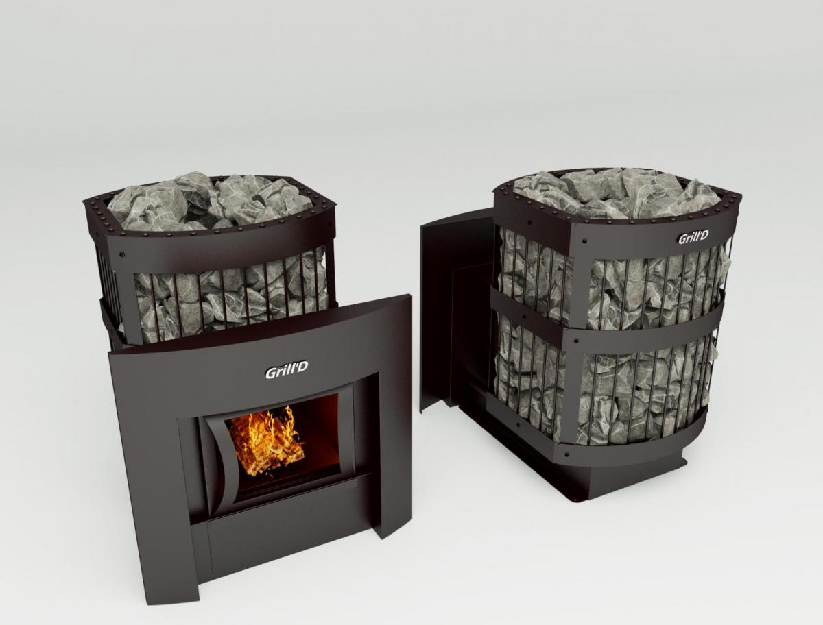Банная печь Grill'D Leo II 130 Window black